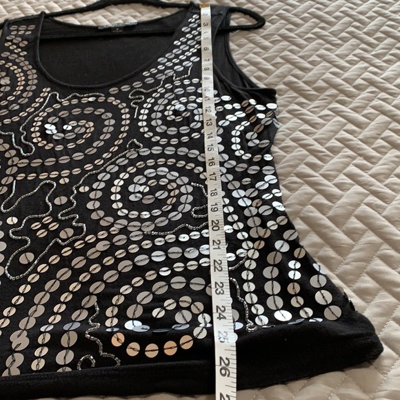 FLAIR.FS.SPORT. 1x. Sequins black tank. Plus size - Picture 11 of 13
